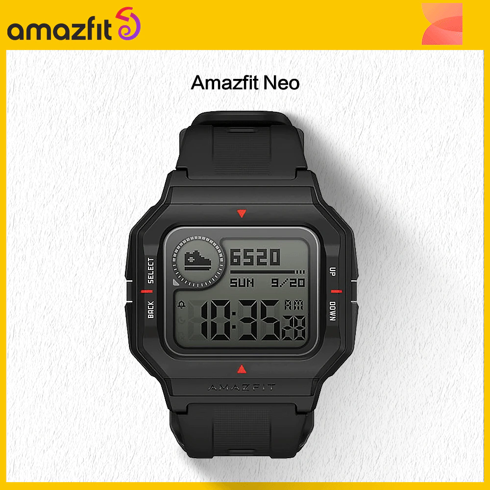 Amazfit neo smart watch 28 days battery life smartwatch 3 sports modes 5atm pai health assistant for android ios phone